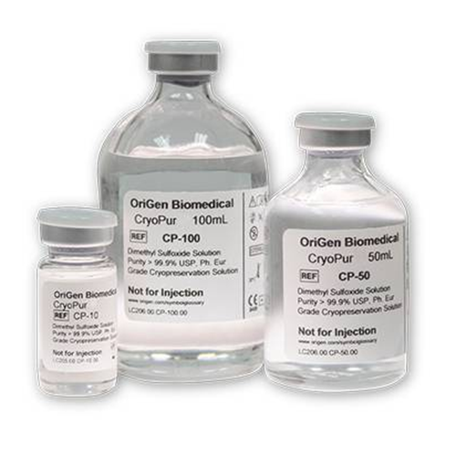 OriGen CryoPur 全規(guī)格 DMSO 系列，CP-10 為 10mL 小包裝規(guī)格
